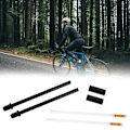 Miniatyrbillede 6 af 8: 1 Par Rustfrit Stål Bløde V-Bremserør til Mountainbike Landevejscykel Foldbar Cykel Sort