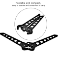 Miniatyrbillede 4 af 8: Foldbar Bærbar Compound Bow Stativ Holder Stativ Beslag til Bueskydning Målskydning