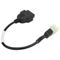 Miniatyrbilde 3 av 8: OBD2 6-pinners diagnosekabelkonverteringsadapter for motorsykkel for Delphi ECU med tilkobling