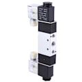 Miniatyrbild 8 av 8: 4V220-08 1/4\" Inlopp/Utlopp 1/8\" Avgas Pneumatisk Solenoidluftventil 2 Positioner 5 Vägar (AC220V)