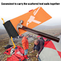 Miniatyrbillede 8 af 8: Telttømmer Hammer Nål Pose Sort Tømmer Nøgler Stake Opbevaringstaske (orange)