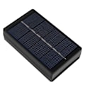 Miniatyrbillede 7 af 8: 1W 4V Bærbar Solcellelader Opladningsboks til AA/AAA Batteri Sort