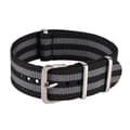 Klokkerem Nato-rem / nylonrem 22 mm ulike farger grey