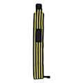 Miniatyrbild 4 av 8: Justerbara Fitness Viktlyftningshandledsbandage - Elastiskt Handledsbandage Stöd (Svart/Gult)