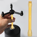 Miniatyrbilde 7 av 8: Mini Gasslyng Utvidelsesrør Stang Utendørs Campinglampe Matlagingskomfyr Konverterer Gull