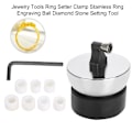 Miniatyrbilde 7 av 8: Smykkeverktøy Ring Setter Klemme Rustfritt Ring Gravering Ball Diamant Stein Setting Verktøy