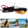 Miniatyrbillede 3 af 8: Lure Kunstig Snakehead Formet Frosk Blødt Agnspil med Krog Fiskeri Tilbehør (010)