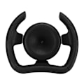 Miniatyrbillede 1 af 8: 277mm Racer-Rattet med 135mm Adapter Sort PU Universal Udskiftningsdel til Sport Kart Go Karts