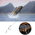 Miniatyrbilde 4 av 8: 2 stk Fiskeutstyr Håndlaget Fiske Line Krokgruppe Koblet Profesjonelt Tilbehør (#4)