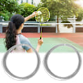 Miniatyrbild 3 av 8: 2 st hållbara 10m högflexibla badmintonsträngar träningsracket linjer (vit)