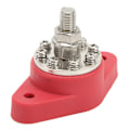Miniatyrbillede 8 af 8: 3/8in Rød M10 Enkelt Stud Strømfordelingsterminal 12V 48V Batteri Junction Post Bus Bar Block Stud til Biler Autocampere Skibe Lastbiler
