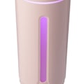 Pikkukuva 3 / 5: Auton ilmankostutin 300 ml Kapasiteetti Värikäs yövalo Mini USB Kannettava eteerisen öljyn diffuusori kotitoimistoon Vaaleanpunainen