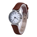Miniatyrbillede 6 af 8: Elegant Lille Simpel Mode Kvinder Ur Retro Læder Mini Armbåndsur (Kaffe)