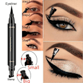 Pikkukuva 5 / 8: Siipimäinen Eyeliner-Leima Kaksoispäinen Nestemäinen Silmänympärysväri Kynä Vedenkestävä Tahraamaton Pitkäkestoinen Eyeliner Vamp-Tyylinen Työkalu Siipille tai Kissansilmälle