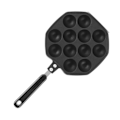 Miniatyrbillede 6 af 8: Non-Stick Takoyaki Grillpande - 12 Hulrum, Aluminium Bageform til Oktopusbolle og Pandekagefremstilling