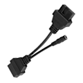 Pikkukuva 8 / 8: Diagnostiikka-adapterikaapeli 12-nastainen OBD1 - 16-nastainen OBD2 20cm/7.9in Sopii Mitsubishiin