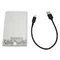 Miniatyrbild 6 av 8: 2,5 tum Hårddiskinneslutning Snabb Överföring 5 Gbps Repskyddande Extern HDD-Fodral Adapter för 2,5 tum SATA Hårddiskar SSD