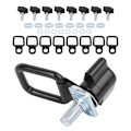 Miniatyrbilde 8 av 8: Hard Top Hurtigfjerning Festesett Tommelskrue Mutter TieDown DRing Passer for Jeep M10 M8