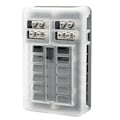 Miniatyrbillede 5 af 8: 12-vejs sikringsboks Bilbåd Vandtæt sikringsholder Blok M5 Stud med LED-indikator 12V-32V