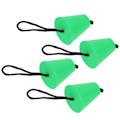 Miniatyrbillede 3 af 8: 4 stk. Scrupper Plug Kit med snor Fleksible silikone drænhuller Stopprop Universal til kajakker Kano grøn