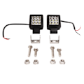 Pikkukuva 2 / 8: 2 tuuman LED-lisävalot 9‑30V 27W Vedenpitävä Superkirkas Off Road -kohdevalo Sumuvalo ATV UTV SUV Kuorma-autolle Valkoinen