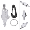 Miniatyrbillede 5 af 8: Professionel Mini Dykkerluftdyse i Rustfrit Stål, 8 cm, Universal, til BCD-Opblæsningsslange, Rengøringsværktøj, Sølv