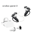Miniatyrbild 6 av 8: Skyddande Silikonöverdrag Kompatibelt med Oculus Quest 2 VR Touch Controller Handtag Greppfodral Silikon Fullt Skyddande Hylsa