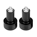 Miniatyrbilde 1 av 8: Et par 22 mm Universal Motorsykkelgrep Styreender Vekt Balanseplugg Svart