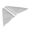 Miniatyrbillede 7 af 8: 2 stk. bildørhøjttalerdæksler Trimdekaler Aluminiumlegering Erstatning for Benz E Class W212 2013-2016