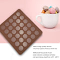 Miniatyrbillede 7 af 8: Macaron Bageplade - Non-Stick Silikonmåtte til Perfekt Bagværk og Cookies