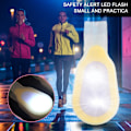 Miniatyrbillede 7 af 8: Silikon Gel Nat Cykling Løbe Rygsæk Sikkerhed Advarsel LED Blinklys Lampe (gul)