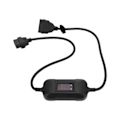 Miniatyrbillede 1 af 8: 12‑24V OBD2 scanneradapterkabel Passer til X431 Easydiag 2.0/3.0 GOLO ABS Varmebestandig til tunge lastbiler Diesel Sort