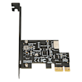 Pikkukuva 8 / 8: PCIE - USB 3.2 -laajennuskortti, musta, 5 Gbps, nopea PCIE X1 - USB3.2 Gen1 TYPE E 20PIN -laajennuskortti pöytäkoneen etupuolelle, Type C PCIE X1 - USB3.2