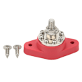 Miniatyrbilde 2 av 8: 3/8in Rød M10 Enkel Stud Strømfordelingsterminal 12V 48V Batterikoblingspost Samleskinneblokk Bolt for biler Bobiler Skip Lastebiler