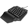 Miniatyrbillede 5 af 8: Enhånds Gaming Tastatur USB Ergonomisk Design RGB Baggrundsbelyst Plug and Play Halvt Tastatur til Computerspil