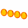 Miniatyrbilde 2 av 8: 4 stk 6 cm/2,36 tommer Motorsykkel Blinklys Lys Linsebeskyttelse ABS Universal Motorsykkel Tilbehør Gul