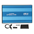 Miniatyrbilde 1 av 8: USB3.0 HDD-kabinett 2,5 tommer 5 Gbps Ultra tynn lett HDD-kabinett-adapter for bærbare datamaskiner for WIN 7 for WIN 10 Blå