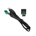 Miniatyrbilde 5 av 8: Bilradio USB-bryterpanel Kabeladapterenhet Erstatning for Octavia Fabia RCD510 RCD310