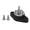 Miniatyrbilde 3 av 8: 1/4in Svart M6 Enkel Bolt Strømfordelingsterminal 12V 48V Batterikoblingspost Samleskinneblokk Bolt for biler Bobiler Skip Lastebiler