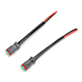 Pikkukuva 3 / 8: 2kpl DT 2Pin uros naaras johtosarjaliitin IP68 Vedenpitävä LED-työvalolle Light Bar