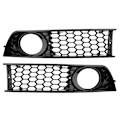 Miniatyrbilde 5 av 8: 2 stk Bil Front Bumper Tåkelysgrill Nedre Side Tåkelysgrill for Audi A4 B6 2002-2005
