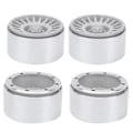 Miniatyrbilde 5 av 8: 2,2 tommers metallhjulnav for klatring, CNC-dreid crawlerhjulnav for 1/8 1/10 RC-bil RC-tilbehør Sølv