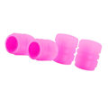 Miniatyrbillede 3 af 8: Lysende Dækventilhætter Fluorescerende Natlysende Luftdyser Dækventilstængelsdæksel til Bil Cykel Motorcykel Pink