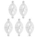 Miniatyrbilde 2 av 8: 5 stk Fiskebobler Hav Grov Overflate Kontroller Fiske Flyte Ball Fiskeutstyr Transparent Hvit