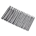 Miniatyrbillede 7 af 8: 17 stk. Dapping Punches Smykker Guldsmedsfremstilling Doming Tool Dapping Block Punch
