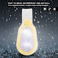Miniatyrbillede 5 af 8: Silikon Gel Nat Cykling Løbe Rygsæk Sikkerhed Advarsel LED Blinklys Lampe (gul)