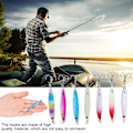 Miniatyrbilde 7 av 8: 7 stk Mini Fiskeformet Hard Lure Bait med Kroker Fiskeutstyr