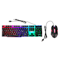 Miniatyrbild 1 av 8: 104 Tangenter Tangentbord Mus Set Bakgrundsbelysning USB Färgglatt Ergonomiskt Stabilt Bakgrundsbelyst Tangentbord Mus Combo