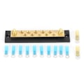 Miniatyrbillede 3 af 8: Integreret samleskinne Board Dual Rad 10 Position M6 Terminal Stud 150A DC 48V til Lastbil Bil Yacht Båd