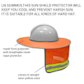 Miniatyrbillede 2 af 6: Reflekterende Hardhat med Fuld Skygge og Mesh Solskærm - Høj Synlighed